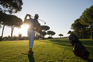 Image showing golf player