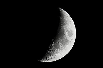 Image showing Moon detailed closeup