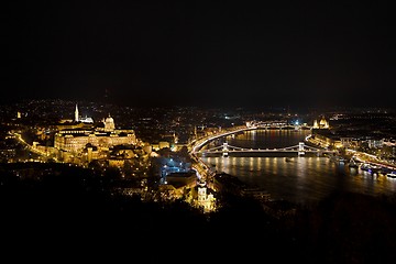 Image showing Night view in Buadapest