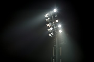 Image showing Lighting tower of a stadium