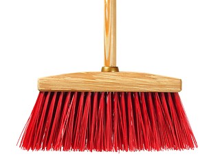 Image showing Big wooden broom