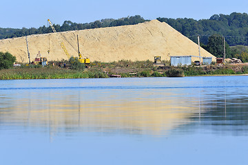 Image showing Extraction of sand in sandpit