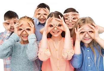 Image showing happy children making faces and having fun