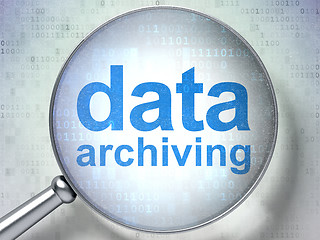 Image showing Information concept: Data Archiving with optical glass