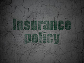 Image showing Insurance concept: Insurance Policy on grunge wall background