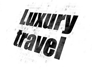 Image showing Travel concept: Luxury Travel on Digital background