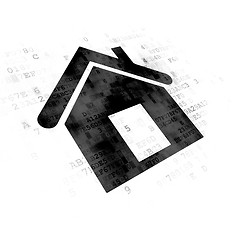 Image showing Finance concept: Home on Digital background