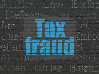 Image showing Law concept: Tax Fraud on wall background