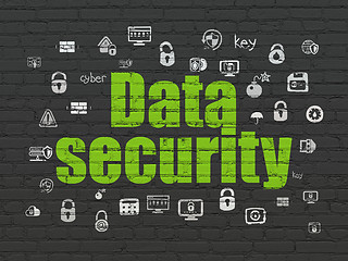 Image showing Safety concept: Data Security on wall background