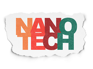 Image showing Science concept: Nanotech on Torn Paper background