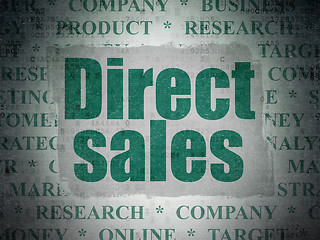 Image showing Advertising concept: Direct Sales on Digital Data Paper background