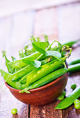 Image showing green peas