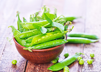 Image showing green peas