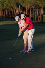 Image showing golf instructions