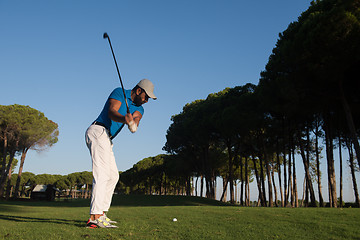 Image showing golf player