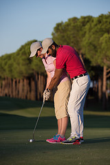 Image showing golf instructions