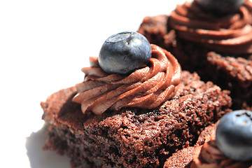 Image showing fresh chocolate desserts