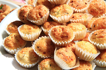 Image showing fresh cheese muffins