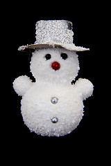 Image showing snowman decoration isolated