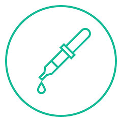 Image showing Pipette line icon.