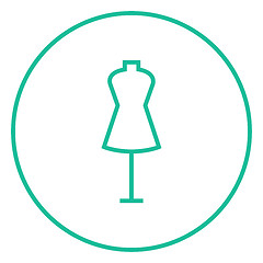 Image showing Mannequin line icon.