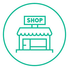 Image showing Shop line icon.