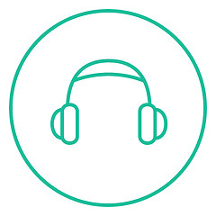 Image showing Headphone line icon.