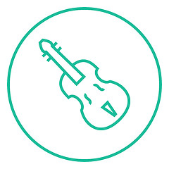 Image showing Cello line icon.