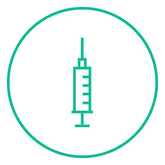 Image showing Syringe line icon.