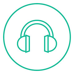 Image showing Headphone line icon.