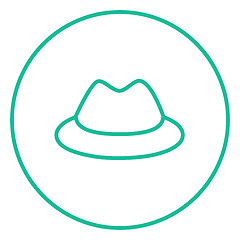 Image showing Classic hat line icon.