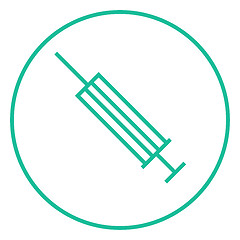 Image showing Syringe line icon.