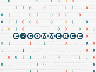 Image showing Business concept: E-commerce on wall background