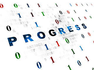 Image showing Business concept: Progress on Digital background