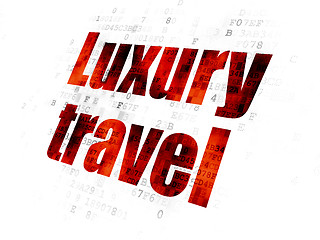 Image showing Vacation concept: Luxury Travel on Digital background