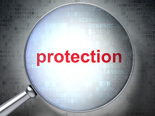 Image showing Protection concept: Protection with optical glass