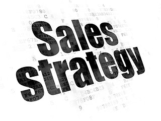 Image showing Marketing concept: Sales Strategy on Digital background