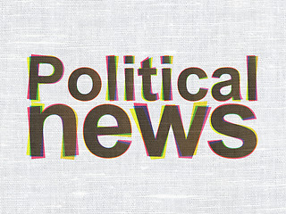 Image showing News concept: Political News on fabric texture background