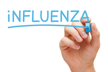 Image showing Influenza Blue Marker