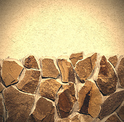 Image showing stone and wet plaster background