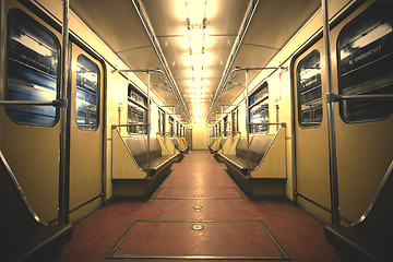 Image showing carriage Moscow subway interior