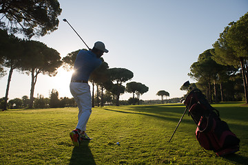 Image showing golf player