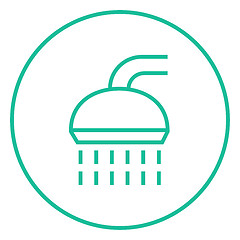 Image showing Shower line icon.