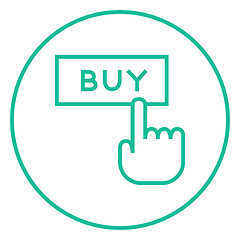 Image showing Buy button line icon.