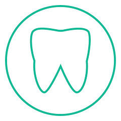 Image showing Tooth line icon.