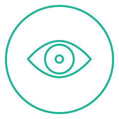Image showing Eye line icon.