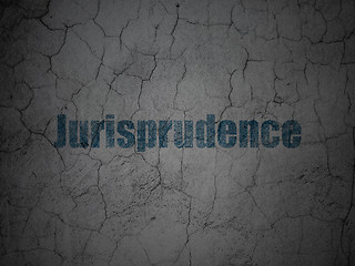 Image showing Law concept: Jurisprudence on grunge wall background