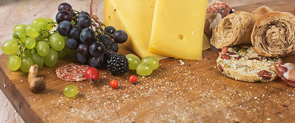 Image showing Food set on the table