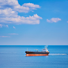 Image showing Cargo Ship in the Sea
