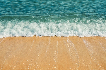 Image showing Surf on the Seashore